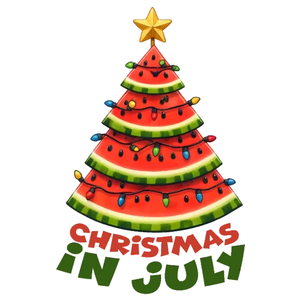 Christmas in July Watermelon Tree