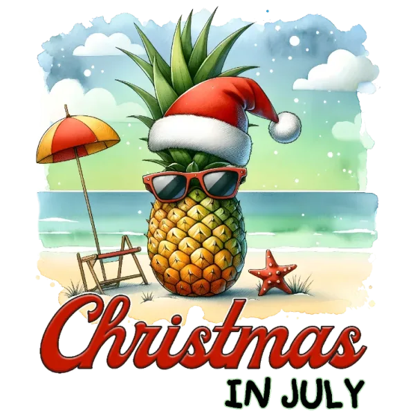 Christmas in July Pineapple Party Shirt
