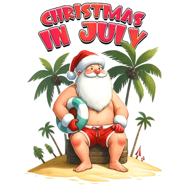 Christmas in July Beach Party