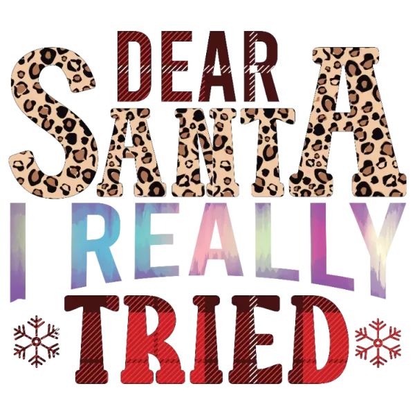 Dear Santa, I Really Tried