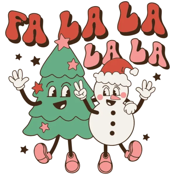 Fa La La Snowman and Tree