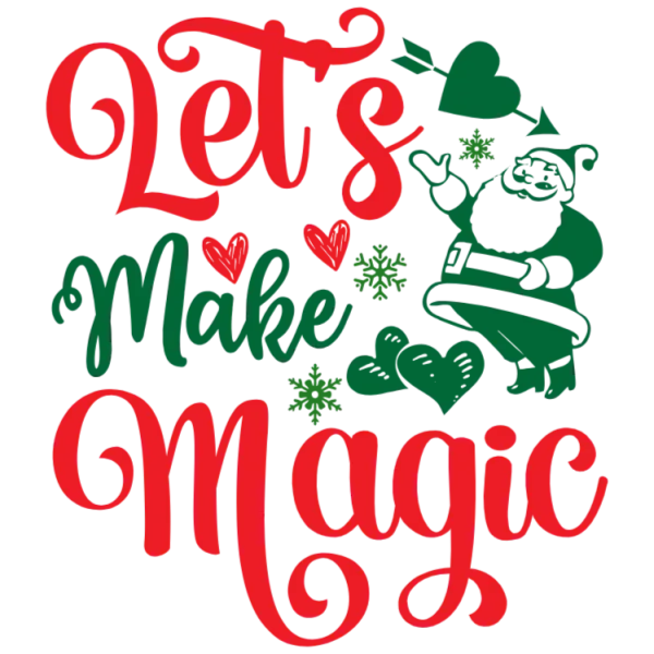 Let's Make Some Magic Happen This Christmas with Santa Claus and Hearts