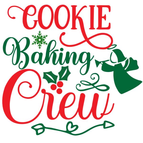 Cookie Baking Crew Holiday Graphic Tee for Women