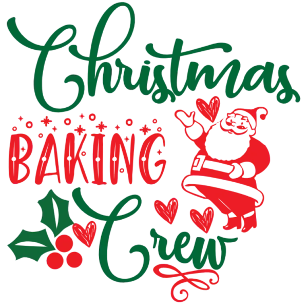 Christmas Baking Crew Santa Claus