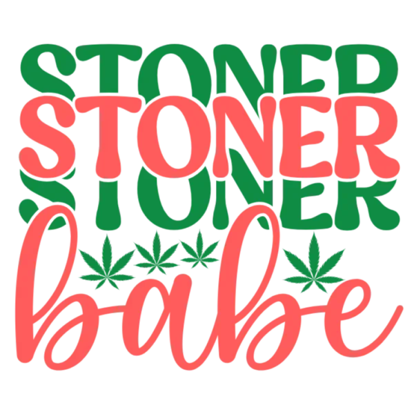 Stoned Babe T-Shirt Design