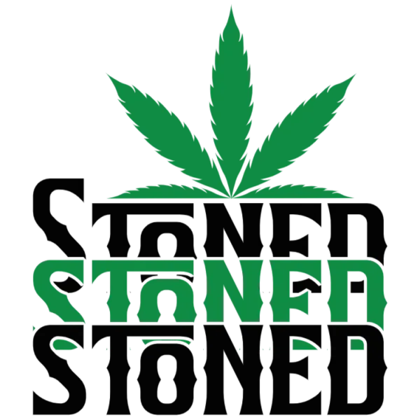Stoned Stoned Stoned Cannabis Leaf T-Shirt