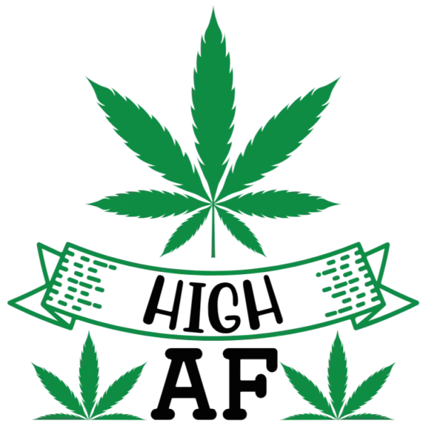 High AF Cannabis Leaf Design