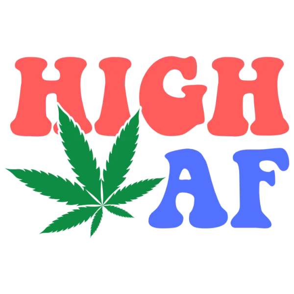 High AF Cannabis Leaf Design