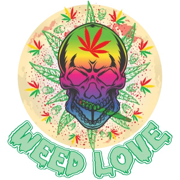 Weed Love Skull