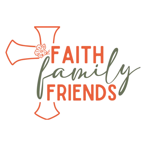 Faith Family Friends Cross Decal