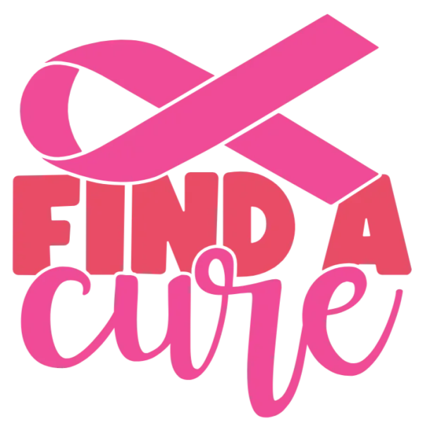 Find a Cure for Breast Cancer Ribbon