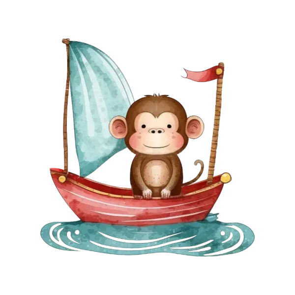 Monkey in a Boat