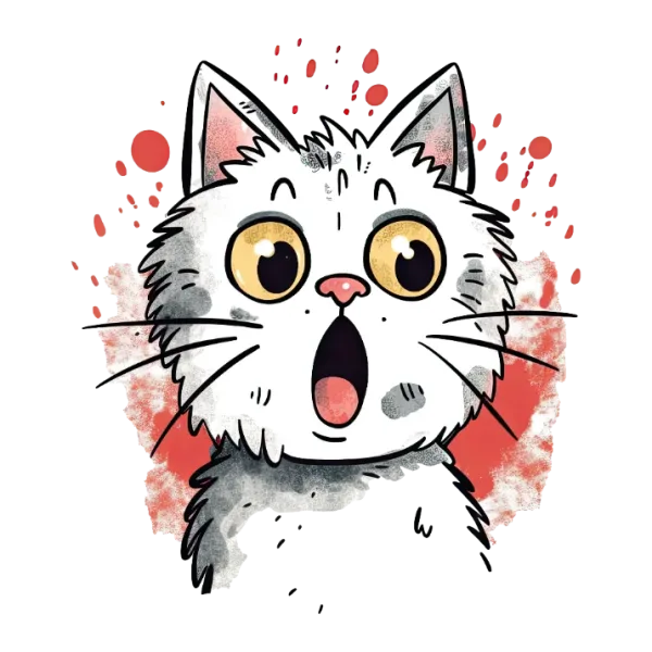 Cat's Surprised Face