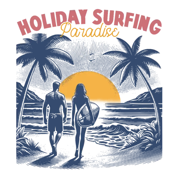 Holiday Surfing Paradise Tee