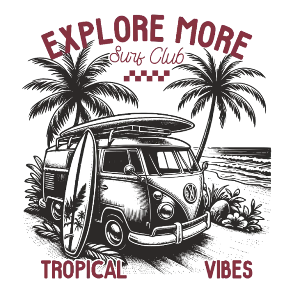 Explore More Surf Club Tropical Vibes
