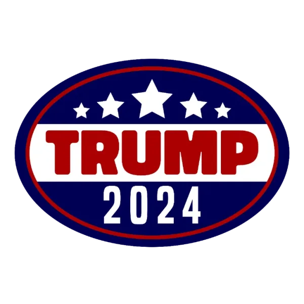 Trump 2024 Oval Sticker