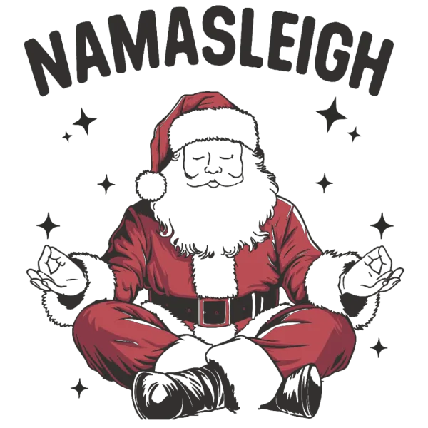 Funny Santa Namasleigh