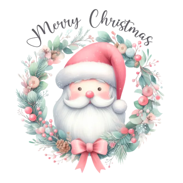 Merry Christmas (Pink Santa Claus)