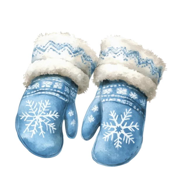 Cozy Winter Frosty Christmas (Gloves)