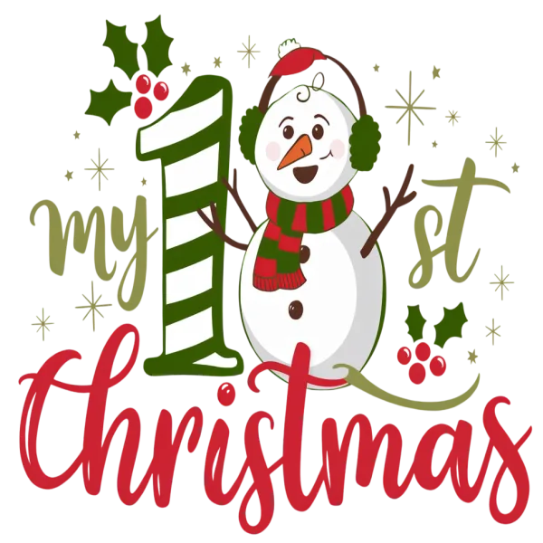 My 1st christmas - Cute snowman themed