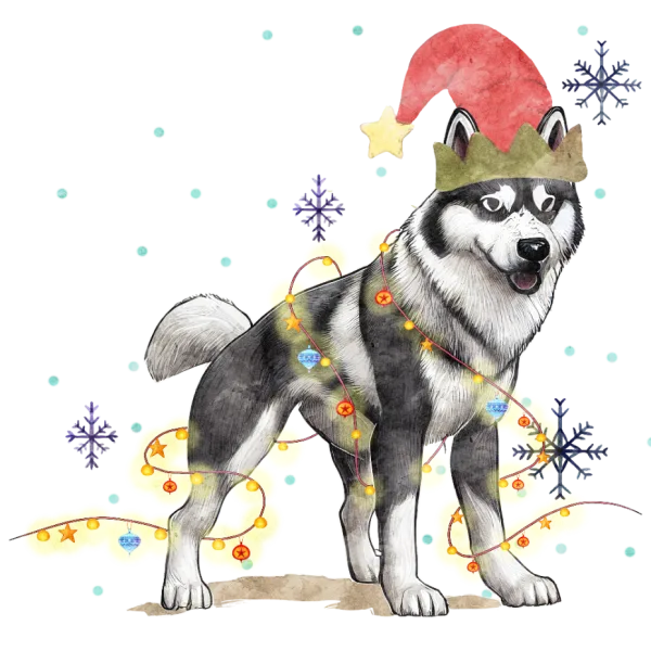 Holiday Husky Glow