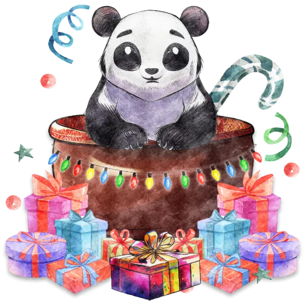 Christmas Panda