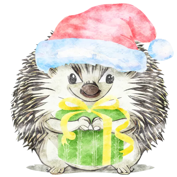 Festive Hedgehog Cheer