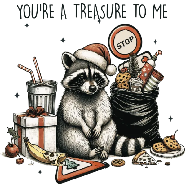 You're A Treasure To me Trashy Raccoon