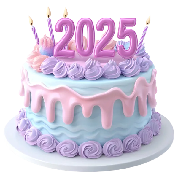 New Year Celebration Cake 2025