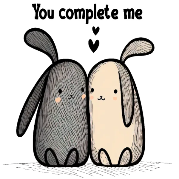 You Complete Me With Love