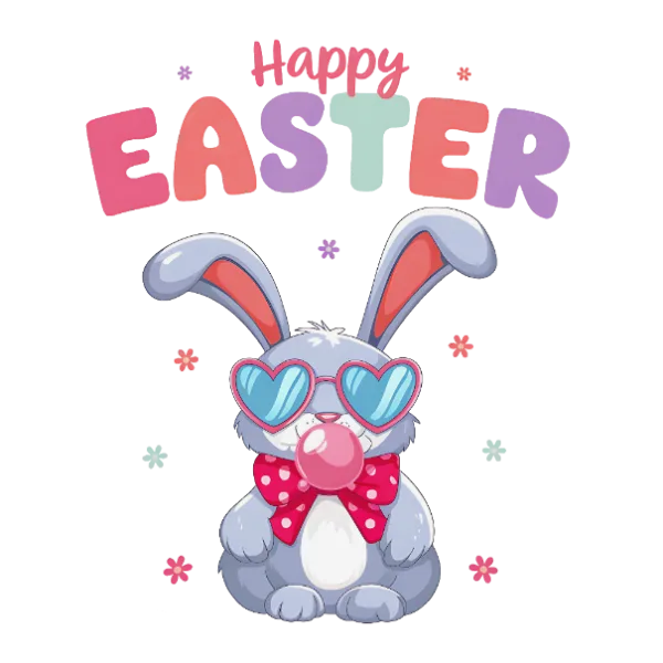 Grey Happy Rabbit